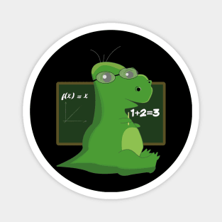 Dinosaur Nerd Geek Glasses Teacher Magnet